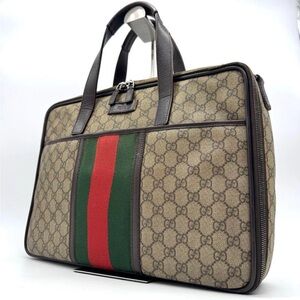 Gucci Brown and Green Men's Bag